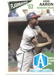 2012 Topps Heritage Baseball Flashbacks #BF-HA Hank Aaron Braves